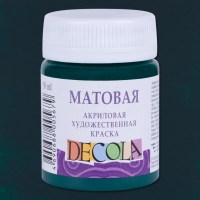 Акрил матовый Декола 50мл Изумрудная.